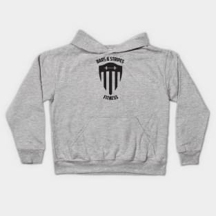 BSF - Bars & Stripes Fitness Logo - All Black! Kids Hoodie